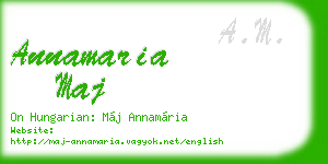 annamaria maj business card